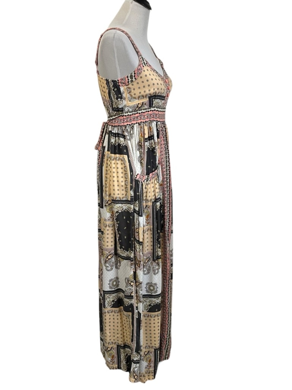 Matilda Jane Womens Adventure Begins Perfectly Paisley Maxi Dress Sz Med Multi - Picture 10 of 12